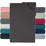 Nesture Winter Thermo Fleece Spannbettlaken 140x200cm, kuschelig weich Spannbetttuch, Flausch Warm Bettlaken | Farbe: Anthrazit