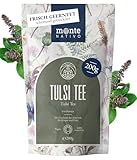 Tulsi Tee Monte Nativo (200g) - Holy Basil schonend getrocknet - 100% natürlich und ohne Zusatzstoffe - Aromatischer Kräutertee für einen köstlichen Aufguss