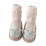 stoppersocken baby Plüsch - Babyschuhe Rutschfeste Lauflernschuhe Kleinkind Winterschuhe Flauschig Bodensocken Weicher sockenschuhe Flauschig Fleeceschuhe