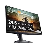 Alienware AW2523HF 24.5 Zoll Full HD (1920x1080) Gaming Monitor, 360Hz, Fast IPS, 0.5ms, AMD FreeSync, VESA AdaptiveSync, 99% sRGB, HDR 10, DisplayPort, 2x HDMI, 5x USB, 3 Jahre Garantie