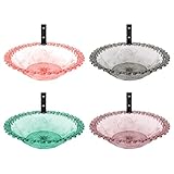 Arroopu Vogeltränkeschale,Baummontierte Vogeltrank Für Die Nutzung Im Freien - Blumenmuster Vogelbecken Hängedekoration Für Balkon Aus Metall