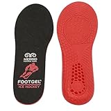 Footgel Eishockey Einlegesohlen für Schlittschuhe - Gel-Dämpfung & Komfort - Stoßabsorbierend & Rutschfest - Ideal bei kalten Füßen & Druckstellen (41-46)