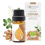 Essences Bulgaria Bio-Copaiba Ätherisches Öl 10ml | Copaifera officinalis | 100% Naturrein | Unverdünnt | Therapeutischer Grad | Aromatherapie | Kosmetik | Tierversuchsfrei | Gentechnikfrei | Vegan