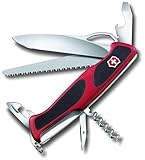 Victorinox Schweizer Taschenmesser Groß Ranger 79 M, Swiss Army Knife, Multitool, 12 Funktionen, Einhand-Feststellklinge, Dosenöffner, Schraubendreher