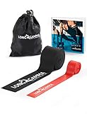 Long Gamma Flossing Bands - 2er-Set Latex Kompression Muskel Bänder Krafttraining, Medizinische Tapes für Reha - Verbesserung der Mobilität, und Beschleunigung der Genesung - Schwarz