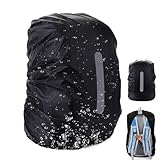 Darryy Rucksack Regenschutz (41-45L), Regenschutz für Rucksäcke mit Reflexstreifen, wasserdichte Regenhülle für Rucksäcke, Rucksackschutz Wasserdicht Zum Wandern, Campen, Reisen und Radfahren
