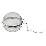 WMF Gourmet Teesieb 6,5 cm, Teekugel mit Kette, Teeei für losen Tee, Gewürzsieb, Gewürzkugel, Gewürzei, Tee Ei Cromargan Edelstahl poliert, spülmaschinengeeignet