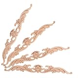 Alipis 4stücke Holz Schnitz Applikation Dekor Für Kommode Schrank Tür Möbel Holzverzierung Vintage Heimdekor Applique Onlay Carving