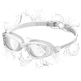 Seaflar Schwimmbrille Mit Anti-Beschlag & UV-Schutz – Panorama Sicht FüR Schwimmbrille Herren Damen - 3D-Silikon-Dichtung FüR Tauchen/Schwimmen Im Innen AußEnbereich-T-WH