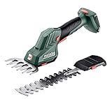 metabo Akku-Strauch- und Grasschere SGS 18 LTX Q – 601609850 – 18 V – Leichte 2-in-1 Strauchschere mit Schnellwechsel-System – Ohne Akku und Ladegerät