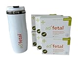 6x adfetal Monatspackung vegan pränatal - Folsäure Jod Vitamin D DHA - Optimal versorgt bei Kinderwunsch Schwangerschaft & Stillzeit - 180 Weichkapseln + Thermobecher