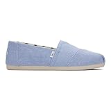 TOMS Jungen Mädchen Winzige Alpargata Flacher Slipper, BLAU, 21 EU