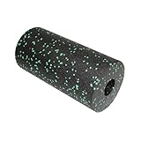 ORFOFE Yoga Säule Schaumstoffrolle Hohe Dichte Faszienrolle Massagegerät Fitnessgerät für Rücken Beine Arme Muskelentspannung Balance und Körperstabilisierung Schwarz grün