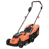 Black+Decker Akku-Rasenmäher BCMW3318L2 (betrieben mit 2X 18V Akkus, 2.5Ah, 33 cm Schnittbreite, für Rasenflächen bis 250 m², 5-fache Höhenverstellung, inkl. 2 Akkus, Ladegerät)