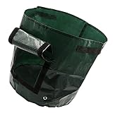 Abaodam Pflanzsack Gallonen Umweltfreundlicher PE Gewebe Pflanzbeutel für Kartoffeln Balkon Garten Atmungsaktiv Wiederverwendbar mit Flap Fenster für Einfache und Gesundes