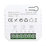 Intelligenter WLAN-Relaisschalter mit Zweik-Steuerung, Garagentor-Fernbedienung, Energieverbrauchsüberwachung und Überlastschutz (europäisch)