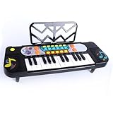 CHICIRIS Elektronische Klaviertastatur für Kinder, Tragbares Musik-Lerninstrument mit 37 Tasten und Mehreren Klangmodi, Pädagogische Musiktastatur für Kinderanfänger, Batteriebetrieben (25 Tasten 11