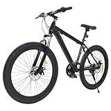 GCIUEMMH Mountainbike mit Doppelscheibenbremse - 26 Zoll Mountainbike Rad Vollfederung Mountain Bike Fully Shimano 21 Gang Fahrrad mit Rahmenpaket Schutzblech Federgabel MTB für Alle Arten von Straßen