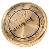 TINEASUR Druckluftmesser Barometer Feuchtigkeitsmesser Mini-hygrometer-thermometer Wählen Wetterstation Traditionell Heimwerkzeug Manometerwerkzeug Vakuum Manometer Metall