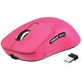 VGN GAMEPOWER x Attack Shark X3 Superlight Kabellose Gaming-Maus, 49g Ultraleicht Mouse, 26000DPI, PixArt PAW3395, Bis zu 200 Std. Akku, 2.4G/BT/Kabelgebunden, PTFE Feet, G502, PC/Mac, Beerenrot