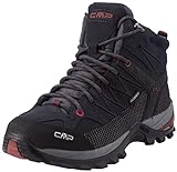 CMP Herren Rigel Mid Shoes Wp Trekking-Schuhe, Asphalt Syrah, 44 EU
