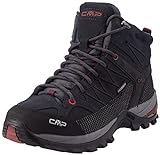 CMP Herren Rigel Mid Shoes Wp Trekking-Schuhe, Grau Schwarz Asphalt Syrah, 43 EU