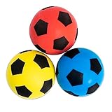 Betzold - Softbälle-Set 3 Stück - Soft-Fußball Schaumstoffball Kinder-Ball