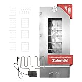LEMODO Räucherofen XL 110x39,5x27,5 cm, Räucherschrank mit Heizspirale, Kalträucherofen mit großer Räucherkammer, Tischräucherofen (Smoker 110cm+Heizspirale)