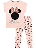 Disney Mädchen Schlafanzug Minnie Mouse Rosa 110