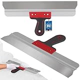 KOTARBAU® Edelstahl Flächenspachtel zum Auftragen von Spachtelmasse Gips Putz 450 mm