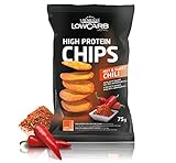 Layenberger High Protein Chips - viel Eiweiß, wenig Zucker, nicht frittiert, Single Pack (1x 75 g) - Hot & Sweet Chili