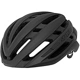Giro Agilis Rennradhelm – MIPS – In-Mold – verstellbare Passform – gute Belüftung – schlanke Silhouette – CE EN1078 – Matte Black, Größe: M