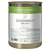 Lebenskraft Dosenbrot, Roggenmischbrot, 1 Dose 350g, lang haltbar, vegan, laktosefrei