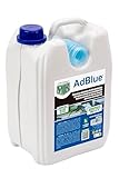 Motorkit AdBlue Additiv in 5 Liter Flasche mit Kanüle. Für Dieselmotoren mit SCR Technologie. Reduziert NOx Emissionen und erfüllt die Anforderungen der Abgasnormen Euro IV, V und VI
