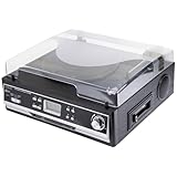 Technaxx 4717 Bluetooth Platten/Kassettendigitalisierer TX-22+ von LPs und Audiokassetten schwarz