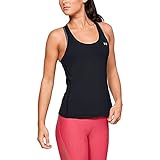 Under Armour Damen HG UA Rüstung Racer-Behälter-T-Shirt - Schwarz - S