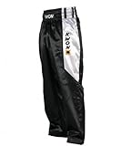 Kwon Kickbox Satin Hosen ClubLine in 3 Farben Gr. 170 cm schwarz