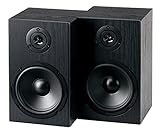 McGrey BSS-265 BK 6,5' HiFi Regallautsprecher - 1 Paar Boxen - 40Watt (RMS) - 2-Wege-System - auch für Wandmontage - schwarz