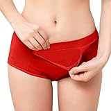 Kobilee Menstruationsunterwäsche Damen Schwarz Perioden Unterwäsche String Menstruation Unterhosen Baumwoll Waschbare Slipeinlagen Slip Seamless Periodenunterwäsche Absorbierend Damenunterhosen