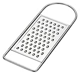 Levitantes Flache Universalreibe aus Edelstahl, ideal zum Reiben, Zerkleinern und Zubereiten von Lebensmitteln in der Küche.