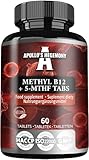 Methyl B12 + 5-MTHF 300 mcg - Vitamin B12 und Folsäure - 60 vegane Tabletten - 8 Monate Vorrat - Energie und Wohlbefinden - Nahrungsergänzungsmittel von Apollo's Hegemony
