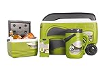 Vango Pinnacle Wheelie Kühlbox 45L - 100 Stunden - 5-teiliges Set für Picknick, Camping, Party