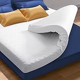 Topper 180 x 200 cm H3/H2 Gel Memory Foam Mattress Topper,Oeko-Tex® Certified,Breathable 4D Fabric Removable & Washable Cover for Mattresses and Box Spring Bed,Sofa Bed,Non-Slip Base,7.5 cm Height