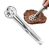 Xistuoz Zange zum Kochen – rutschfeste Steakzange aus Edelstahl, robuste Verschlussklemme, multifunktionale Kochutensilien für Zuhause, Restaurant