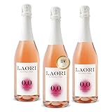 Laori Sparkling Rosé alkoholfrei 3x750ml | Alkoholfreier Sekt mit den fruchtig-floralen Noten der Merlot & Pinot Noir Trauben | 0,0% Alkohol, vegan & ohne künstliche Aromen | Nur 24 kcal pro 100ml