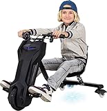 Actionbikes Motors Kinder Elektro Driftscooter 360 Grad - 250 Watt Elektromotor - LED-Beleuchtung - 3 Geschwindigkeitsstufen - Drifter - Drift Trike - 4-12 Jahren (Schwarz)