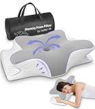 Nackenkissen, Seitenschläferkissen, Memory Foam Kissen, Orthopädisches Kissen, Ergonomisches Nackenstützkissen für Optimale Unterstützung Kopfkissen für Seiten Rücken & Bauchschläfer (62 x 41 x 13CM)