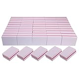 Nagelpuffer (50 Stück), Mini-Pufferblock, Nagelfeile für Acrylnägel und Naturnägel, 100/180 Körnung, Nagelpufferblock, Bulk-Polierblöcke für Nagelpolierer, professionelle Maniküre-Feilenblöcke, Set,