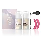 MIYA LASH | 2 in 1 Lash & Brow Colour Set | Dark Brown Dye | Long Lasting Eyelash and Eyebrow Colour for 6 Weeks | Dunkelbraunes Farbset für Augenbrauen und Wimpern