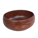 Holibanna 1 Stück Holzschüssel Servierschüssel aus Holz für Kalte Speisen Stilvolles Design Handgefertigt Frei Multifunktional für Jede Mahlzeit